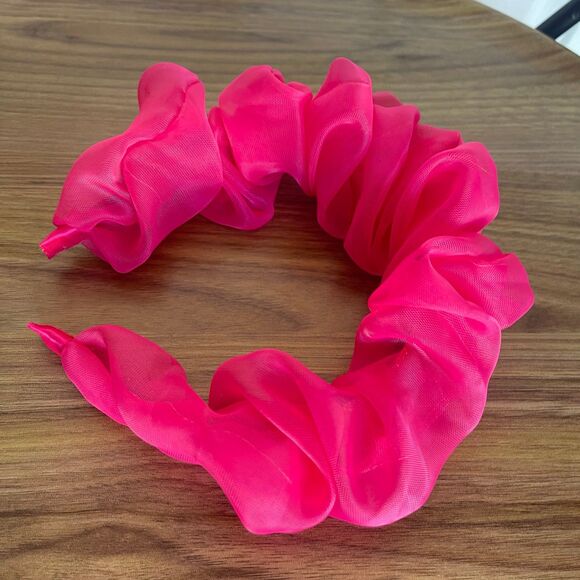 New Headband chiffon Pink hair accessories - Picture 4 of 8